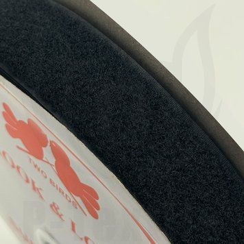 Застібка текстильна TWO BIRDS, Grade B+ Loop 25M size 38MM 09700 Чорний 6130-3098-09700 фото