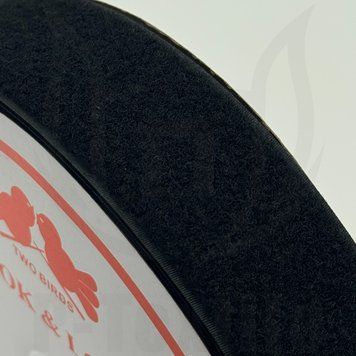 Застібка текстильна TWO BIRDS, Grade B+ Loop 25M size 50MM 09700 Чорний 6130-3101-09700 фото