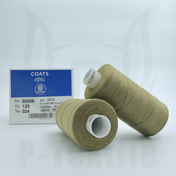 Нитки Coats Epic 120T24 10шт по 1000М Мокко 00506 2992120-00506 фото