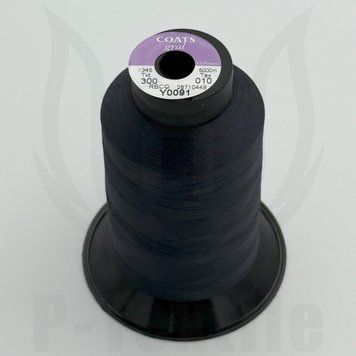 Нитки Coats Gral 300T10 5000М Чорний Y0091 1345300-Y0091 фото
