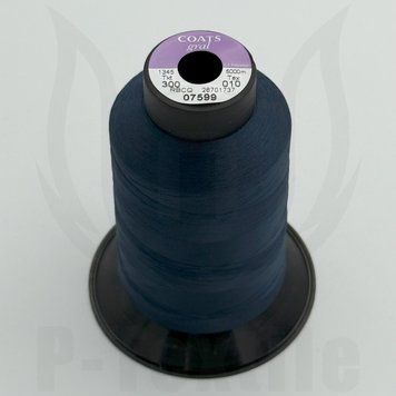 Нитки Coats Gral 300T10 5000М Темно-синій 07599 1345300-07599 фото