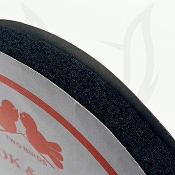 Застібка текстильна TWO BIRDS, Grade B+ Loop 25M size 25MM Чорний, бобіна 25м 6130-3089-Black фото